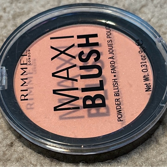 Rimmel Maxi Blush Powder Blush, 001 Third Base. Lightweight, Long Lasting, New - Picture 3 of 12